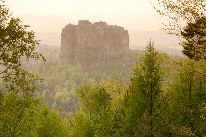 Blick auf den Falkenstein - Sächsische Schweiz