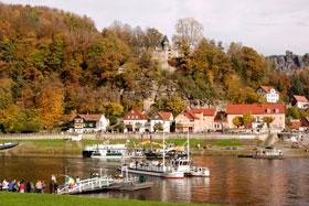 Blick auf Rathen - Sächsische Schweiz